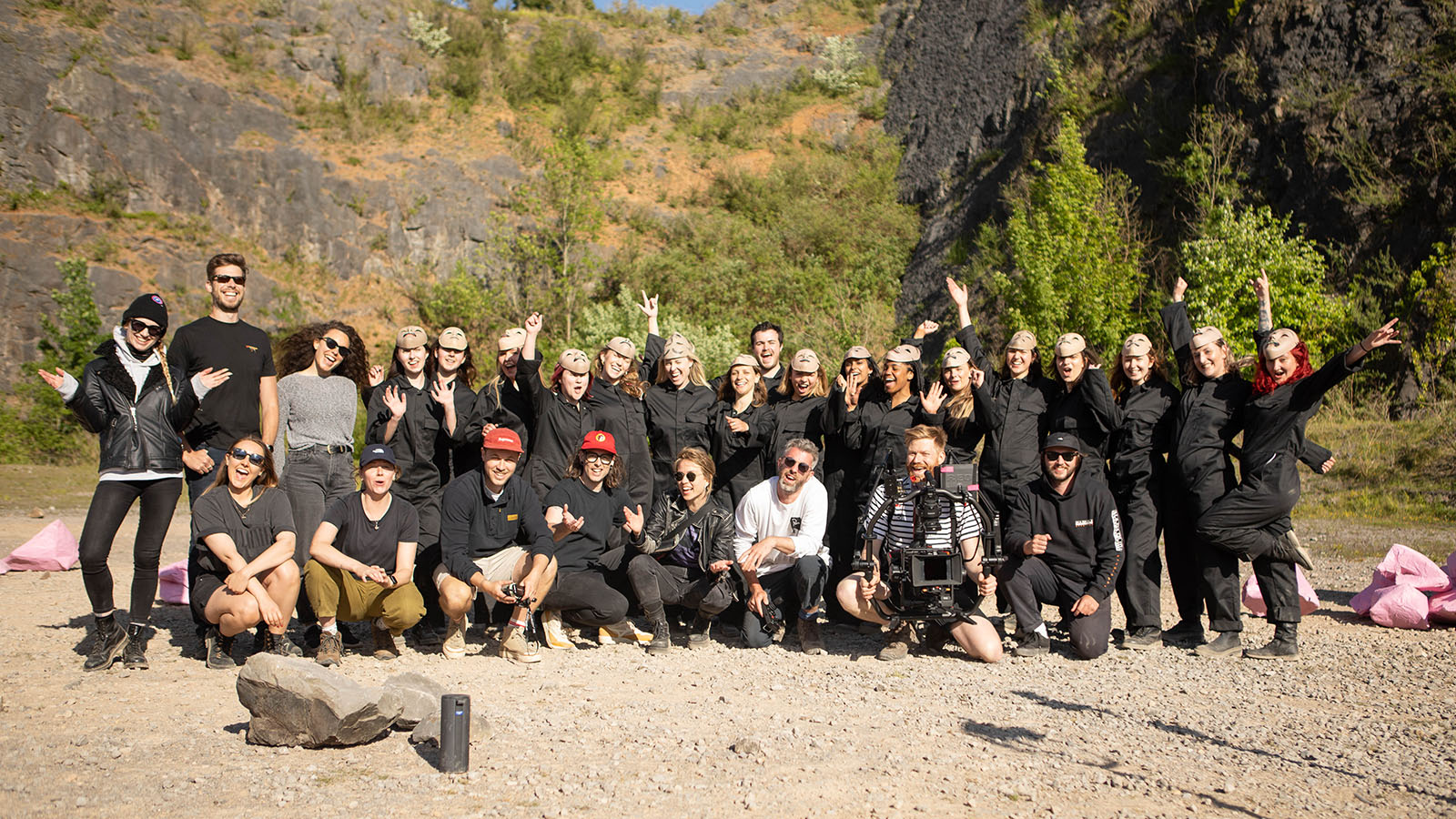 Video production still from IDLES